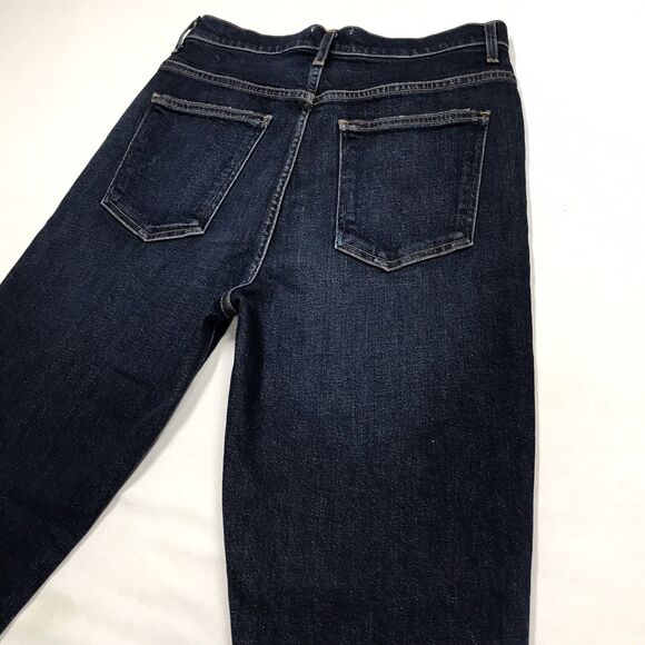 AGOLDE Pinch Waist Skinny Jeans Women 28x30 Dark Wash Blue Whisker USA Stretch - Picture 8 of 16